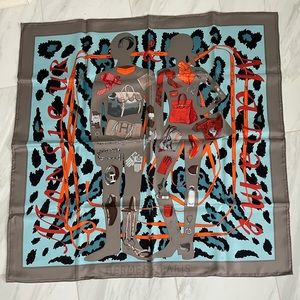 Hermes scarf. Madam and Monsieur design.